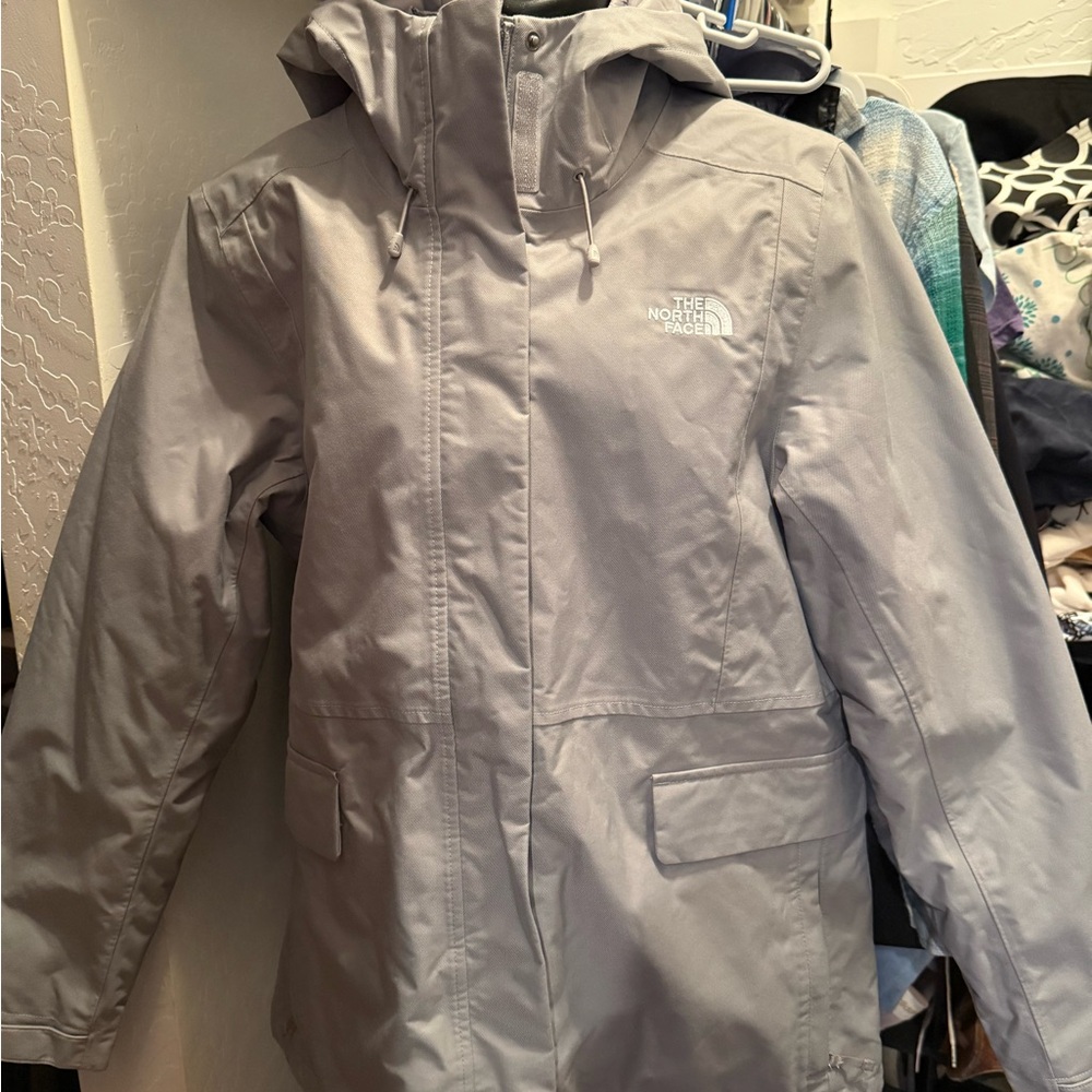 NWT The North Face Meld Grey Heather Jacket triclimate insulated coat